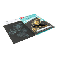 Гравюра 18*24см с эффектом золота "Маки" 6+