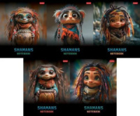 Тетрадь А5 48л кл. Hatber "Шаманы" глянц. лам., 5диз.в спайке, белизна 100%