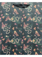 Пакет подар. бум. новогодн. 18*23*10см  Змеи в листве