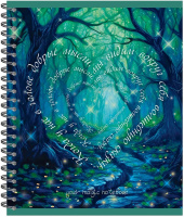 Тетрадь А5  48л кл. гребень Полином "Your magic notebook" софт-тач, 4 дизайна