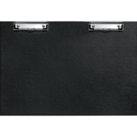 Клипборд А3 горизонтальный, 2 зажима, черный