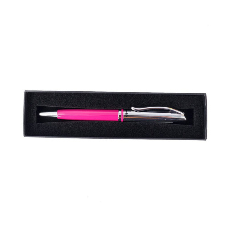 Ручка шар.Pelikan Jazz Classic Berry корп. лак.,хром/розовый, синие чернила, подарочная коробка