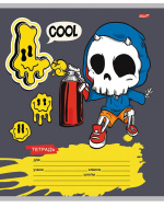 Тетрадь А5 18л кл. Проф-Пресс "Микс-110" 5 диз.в спайке, белизна 100%