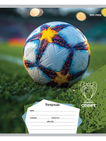 Тетрадь А5 18л кл. Проф-Пресс "Разные мячи - 2" 5 диз.в спайке, белизна 100%