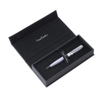 Ручка подарочная шариковая PIERRE CARDIN BARON, корпус лиловый,  детали- сталь,хром