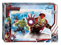 Пазлы  120 элементов 230*165мм. "Мстители-2" 8 видов