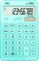 Калькулятор  12 разр. Deli Touch настольный, голубой