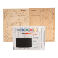 Роспись по дереву Карандашница "Морской обитатель" 15*20см