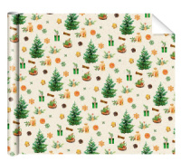 Бумага упаковочная 70*100см "Новогодняя"