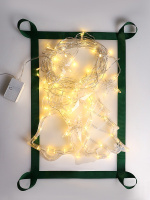 Гирлянда электрическая Штора 2,5*1м 92LED светодиодная 220 В, теплый цвет, фигуры