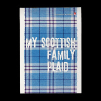 Блокнот А5  40л скоба "Шотландка" клетка, ассорти