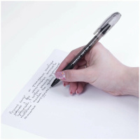 Ручка гелевая PENSAN SOFT GEL 0,5мм, черная, рез.грип