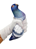 Мягкая игрушка брелок 15см "Голубь"