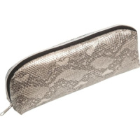 Пенал-косметичка (200*45) "deVENTE" иск.кожа, на молнии, треуг., бежево-золотой перламутровый