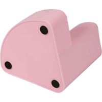 Подставка наст. "Corner" 11,5*11,5*12см , пластиковая, цвет розовый