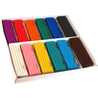 Пластилин 12цв 180гр. Attomex, карт.упак.