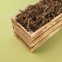 Наполнитель бумажный 50гр, 3 мм,  крафт темный