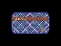 Пенал 2 отд. (190*105) School time, лам., тканевый торец