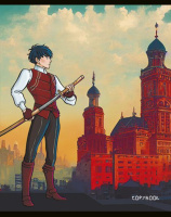 Тетрадь А5 48л кл. Альфа-Тренд "Анимэ и мегаполис" твин УФ-лак, белизна 100%