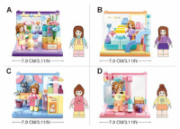 Конструктор пластм. SLUBAN "Любимое занятие" микс 4 вида