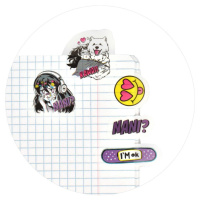 Закладки с липким краем (35*35,25*25,35*30,30*15мм)  8 цв, по 20л. "Манга" пластиковые