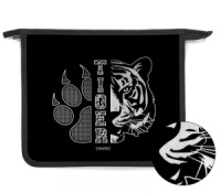 Папка д/тетрад. А5 (240*205*40) 1отд. молния сверху, пластик, фольга "Свирепый тигр"