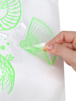 Витражная наклейка светящаяся 30*40см  "Волшебная змея" Символ года + раскраска