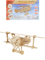 Изготовление модели из дерева "Биплан" 30 дет.