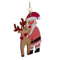 Подвесное украшение "Новогодняя" 3шт , дерево