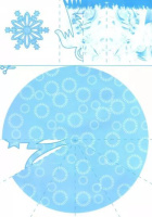 Вырезаем из бумаги "Изящные снежинки" 8 снежинок , 2 гирлянды