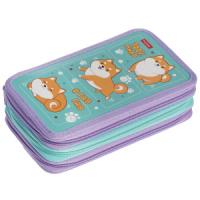 Пенал 3 отд. (190*110*63) молния, лам.картон "Озорной хвостик"