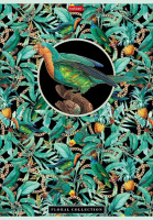 Тетрадь А4  96л кл. скоба Hatber "Floral collection" мат.лам., 3Dфольга, 3диз.в блоке, белизна 100%