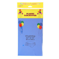 Скатерть п/э 137*183см синяя