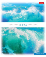 Тетрадь А5 48л ЛИН. Hatber пласт.обл. "Ocean" 5 диз.в блоке