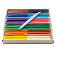 Пластилин 12цв 198гр. Кроха, мягкий, карт.упак., со стеком