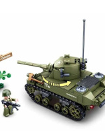 Конструктор пластм. "SLUBAN Армия. Легкий танк" 344 дет.
