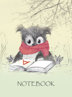 Блокнот А7  40л гребень "Микс 5" клетка, твин УФ-лак, фольга