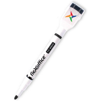 Маркер для белой доски 1,5мм.  черный, с губкой