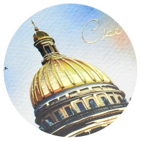 Скетчпад 195*195мм  40л., гребень, 100гр/м2 "Исаакиевский собор"