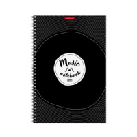 Тетрадь для нот А4 24л., вертик., гребень "Just Music"