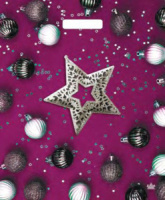 Пакет 45*38см (60мк) с вырубной укрепл. ручкой "Новогодняя звезда" Ламинат