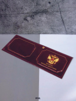 Обложка для Удостоверения Ветеран Боевых Действий с метал.орлом, натуральная кожа