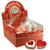 Свеча 5см "Сердце" в подсвечнике