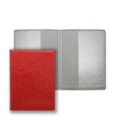 Обложка для паспорта "Passport", красная