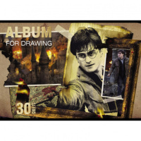 Альбом А4 30л скоба "Гарри Поттер"  пл. 100 гр/м