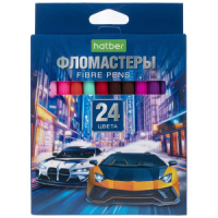 Фломастеры  24цв "Hatber. Дрифт" вентилир.колпачок