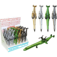 Ручка шар. deVENTE. Вертолёт 0,7мм, синие чернила, корп. ассорти