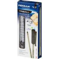 Ручка шар. PENSAN "TRIBALL" , 1мм, черная, трехгранный корпус