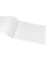 Тетрадь для нот А4 24л., гориз., скоба "Ноты в свитках"