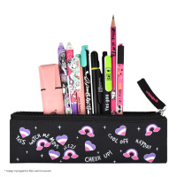 Пенал-косметичка (200*60) молния, ткань "Сердце"